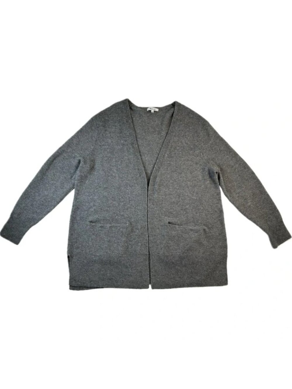 Madewell Womens Cozy Walker Open Front Cardigan Size XL Gray Wool Alpaca Blend